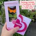 Positive Sunflower Crochet Doll - Sometimes You Forget You Are Awesome Gifts - Emotional Support Crochet Gifts For Teacher Friend Coworker Men Women Inspirational Motivational Birthday Thank You