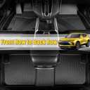 for Honda CRV Floor Mats 2012 2013 2014 2015 2016(Fit for LX & SE & EX & No subwoofer)(Not Fit for CR-V Touring&EX-L), TPE All Weather Custom Car Floor Mat Cargo Trunk Liner for Accessories