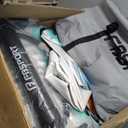 Inflatable Floating Dock 10ft/8ft Dog Boat Ramp in One, Floating Dock Rafts Dog Pool Ramp with Water Hammock, Inflatable Island Platform Water Lounger with Ladder for Pool Lake Boat (8ft x 6ft x 6")