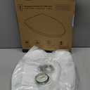 LUXE TS1008E Elongated Comfort Fit Toilet Seat with Slow Close, Quick Release Hinges, and Non-Slip Bumpers (White)