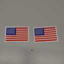 WILLBOND 2 Pcs American Flag Iron on Patch USA Patriotic Embroidery Sew on Flag Patch for for Veterans Day Cloth Military Uniform Emblem Tactical Vest Jacket Hat Backpack, 2.4 x 3.3 Inch(Red)