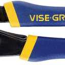 IRWIN VISE-GRIP Tools GrooveLock Pliers, V Jaw, 6-inch (4935351), Black, Blue Yellow, Silver, 6"
