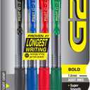 Pilot G2 Premium Retractable Gel-Ink Rolling Ball Pens, Bold Point (1.0mm), 1.0 Gel Pens, Assorted, 4-Pack - Ideal for School, Journaling, & Office Writing