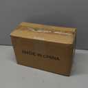 Liry Products Rustic Gray Distressed Wood Facial Tissue Paper Box Metal Corner Brackets Hinge Lid Top Cover Torched Wooden Holder Standard Size Rectangular Napkin Dispenser Bathroom Kitchen Bedroom