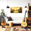 KLVOS Italy Canvas Wall Art Venice Sunset Landscape Grand Canal at Dusk Pictures Painting Modern Cityscape Artwork Home Office Living Room Bedroom Decor Framed Ready to Hang