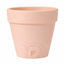 INGOFIN Terracotta Plant Pots 8 Inch, Red White Clay Flower Pots with Drainage Holes & Tray Saucers, Breathable Garden Planters for Indoor Outdoor, Succulent, Cactus, Herbs, 1 Piece