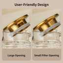 Glass Pitcher with Lid, 2 PACK 84 oz/2.5L Liter Vintage Water Pitcher, Clear Borosilicate Glass Water Carafe for Cold Brew, Coffee, Lemonade, Iced Tea,Beverage, Heat Resistant