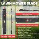120-9500-03 Mulching Blades for Toro 30'' TimeMasterr/Turfmaster and Exmark, 116-6358-03 Mower Blades Replacement Fit 20120P 20200 20975 20976 20977 20978 21200 21810, Gator Lawn Mower Blades(2 Pack)