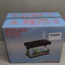 Vehipa Aquarium, 2.4 Gallon Betta Fish Tank with Heater, Humidifier 3 in 1 Pump - Filteration & Oxygenation & Circulation, Temperature Display, HD Glass, Timed 7-Color Lights