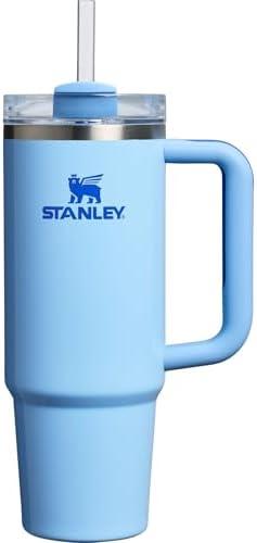 STANLEY Quencher H2.0 Tumbler with Handle and Straw 30 oz | Flowstate 3-Position Lid | Cup Holder Compatible for Travel | Insulated Stainless Steel Cup | BPA-Free | Cornflower Gloss