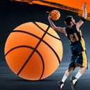 MOSILA Silent Basketball Soft Foam Dribbling Dribble Dream Indoor Basketball Soundless Highly Elastic for Quiet Training (Size5 (26''))