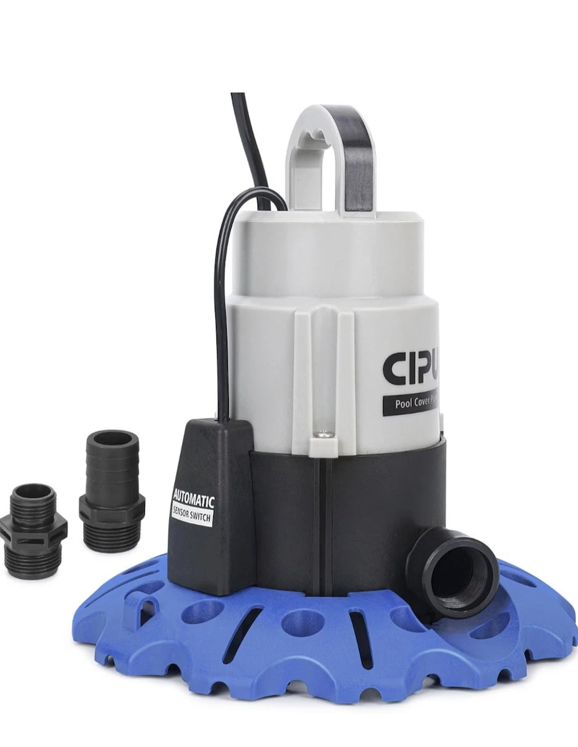 CIPU 1/3HP Pool Cover Drain Water Pump with Automatic Sensor Switch 2520GPH High