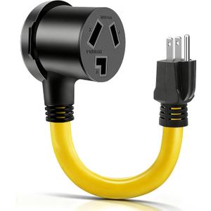 Dryer Adapter Cord, ETL Listed NEMA 5-15P Male to 10-30R Female Power Dryer Outlet Adapter, Heavy Duty STW 10 Gauge Only for 15 Amp 120V Dryer, Plug and Play