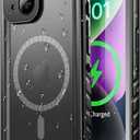 SPORTLINK for iPhone 14 Case Waterproof - Buit in Screen Protector [Compatible with MagSafe][IP68 Underwater][6.6FT Military Dropproof][Dustproof] Full Body Shockproof Phone Case 6.1" Black