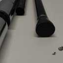 Black Tension Curtain Rod 28 to 48 Inch Spring Rod No Drilling Adjustable Shower Curtain Rod for Windows, Bathrooms, Closet, Kitchen