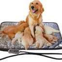 Puppy Heating Pad for Whelping New Born Dog Heated Bed,Heated Puppies Bed,Pet Heated Cat Bed,4 Auto Shut Off Timer,9 Level Heater Large 34x21 in