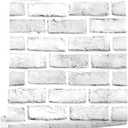 Cohoo Home Brick Wallpaper Peel and Stick Contact Paper 787inL 18inW Faux 3D Brick Contact Paper for Wall White Gray Self Adhesive Removable Wallpaper Backsplash Bedroom Wall Sticky Waterproof Thick