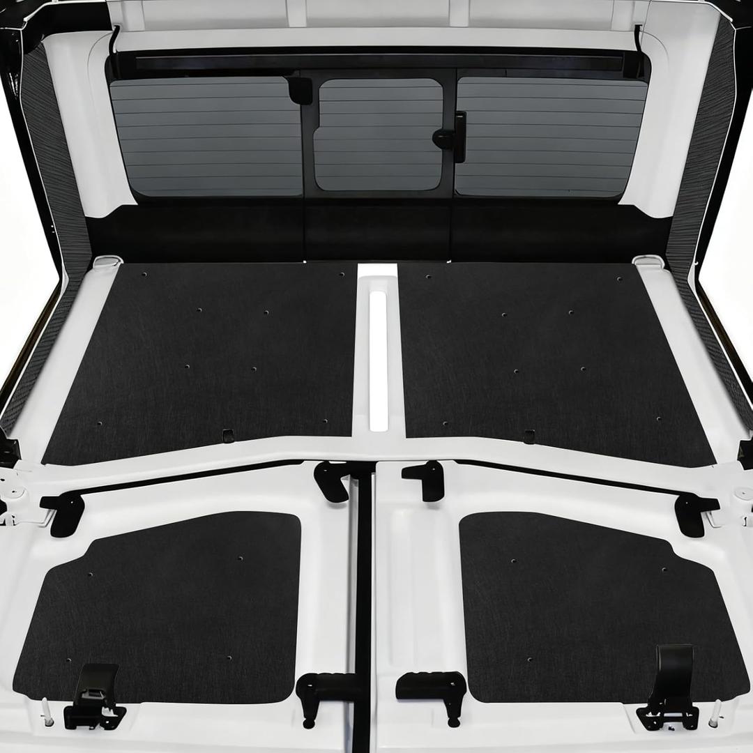 Compatible with Jeep Jeep Gladiator JT Hardtop Liner Insulation Kit 2020-2025 | 18mm Heat & Noise Shield | NO ROOF Removal | Clip + High-Temp Adhesive