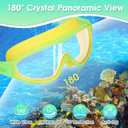 EverSport 2 Pack Kids Swimming Goggles, Anti-fog Swim Goggles for Toddler Girls Boys 3-15 (Yellow Green & Mirrored Blue)