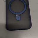 TORRAS Ultra-Magnetic Ostand for iPhone 15 Pro Case, [Compatible with MagSafe] [Flexible Stable Stand] Military-Grade Protection Translucent Slim Anti-Scratch Ring Kickstand, Navy Blue 6.1"