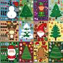 Christmas Stickers for Kids, 36 Sheets Make Your Own Christmas Crafts Party Favors for Kids Boys Girls, Holiday Stickers Party Games Activities Goody Bag Stuffers Gifts