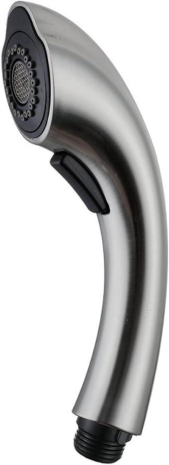 Bathroom Kitchen Sink Pull Down Faucet Pull-Out Spray Head Tap Sprayer Nozzle Replacement Part, G1/2 Thread Brushed Nickel
