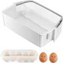 AAP73252202 Refrigerator Door Bin Compatible for L-G Ken-more Elite Refrigerator Parts by MIFLUS-Right AAP73252209 Ken-more Refrigerator Shelf Replacement-with Additional Egg Tray