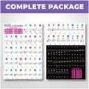 9 x Liquid Stands Piano Keyboard Stickers for 37/49/54/61/76/88 Keys Note Kids