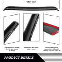 Fanower Roof Spoiler Compatible with 2009-2023 for Dodge Challenger Coupe