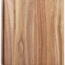 2 PCS 16 x 12 in Large Solid Acacia Wood Serving Trays Rectangular Wooden Serving Platters Natural Wooden Boards for Bar Coffee PartyWood Log Color