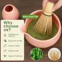 Matcha Whisk Set, Ceramic Matcha Kit for Beginners & Tea Lovers | 8-Piece Set with 550ml Spouted Bowl, 80-Prong Whisk, Sifter, Scoop & Gift Box, Premium Ceramic, Easy to Clean