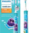 Philips Sonicare for Kids 3+ Bluetooth Connected Rechargeable Electric Power Toothbrush, Interactive for Better Brushing, Turquoise, HX6321/02