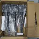 6 Pcs 4x4 Fence Post Anchor Ground SpikeInner Size 3.6"x3.6" 16" Black Powder CoatedMailbox Post Anchors, for Deck,Fence,Railing,Mailbox..