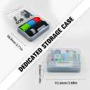 3 x 30 Pieces Controller Thumb Grips for PS5/4,Controller Thumb Caps for Xbox,Joystick Stick Grip for Switch1/2 Pro Controller,Precision Rings&Thumb caps Set(Red&Blue&Green) A&D