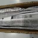 LazBlinds No Drill TDBU Roman Shades, Blackout - Grey, 35" W x 64" H