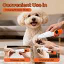 Dog Paw Trimmer with LED Light, Low Noise and USB Rechargeable, Safe Rounded-Tip Scissors, Paw Trimmers for Dog's Feet, Ears, Face and Rump