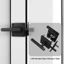 Sdstone Double Side Gate Latch,Heavy Duty Swinging Door Latch Gate Hardware for Wooden Fence,Gate Hardware for Left Inswing Outdoor Wooden Gates, Pool Gate, Backyard, Garden