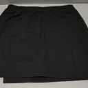 Women's Side Slit High Waisted Mini Skirt Stretchy Bodycon Skort 2026 Y2K Club Skirts with Underneath (Black) Small 