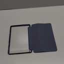 New Amazon Fire HD 10 Tablet Case(Only Fit 13th Gen, 2023 Release), Sanyetral Premium PU Leather Trifold Stand PC Clear Back Cover Case with Auto Wake/Sleep, Not for Nokia iPad Samsung - Navy Blue