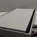 SONGMICS MAZIE Collection - 43 Inches Folding Storage Ottoman Bench, Ottoman Foot Rest, End of Bed Bench, Storage Chest, Load 660 lb, for Living Room, Bedroom, Entryway, Light Gray ULSF77G