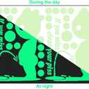 Glow in The Dark Toilet Stickers - Decals for Toilet Lid and Seat, PET Waterproof Bathroom Stickers for Kids and Adults