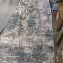 Washable Abstract Area Rug 8x10 - Modern Style for Living Room, Bedroom, Kitchen - Machine Washable Rug for Living Room - Non Shedding and Non Slip - Low Pile Carpet 8x10 Beige/Grey/Black