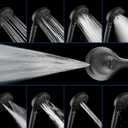 Black Shower Heads with Handheld Spray Combo 2.5GPM: 10 Rainfall Shower Head & Detachable Shower Head, 9 Spray Settings Handheld Shower Head with ON/OFF Switch and 15-Stage Filter