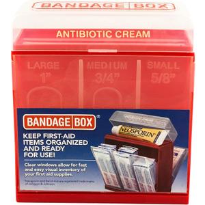 Container, Red with White Center (1 Count (Pack of 1))