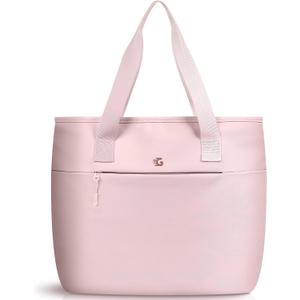 2-In-1 Cooler Bags Insulated for Women, Insulated Tote with 15.6Laptop Compartmen for Work, Nurse, Outdoor (Pink)