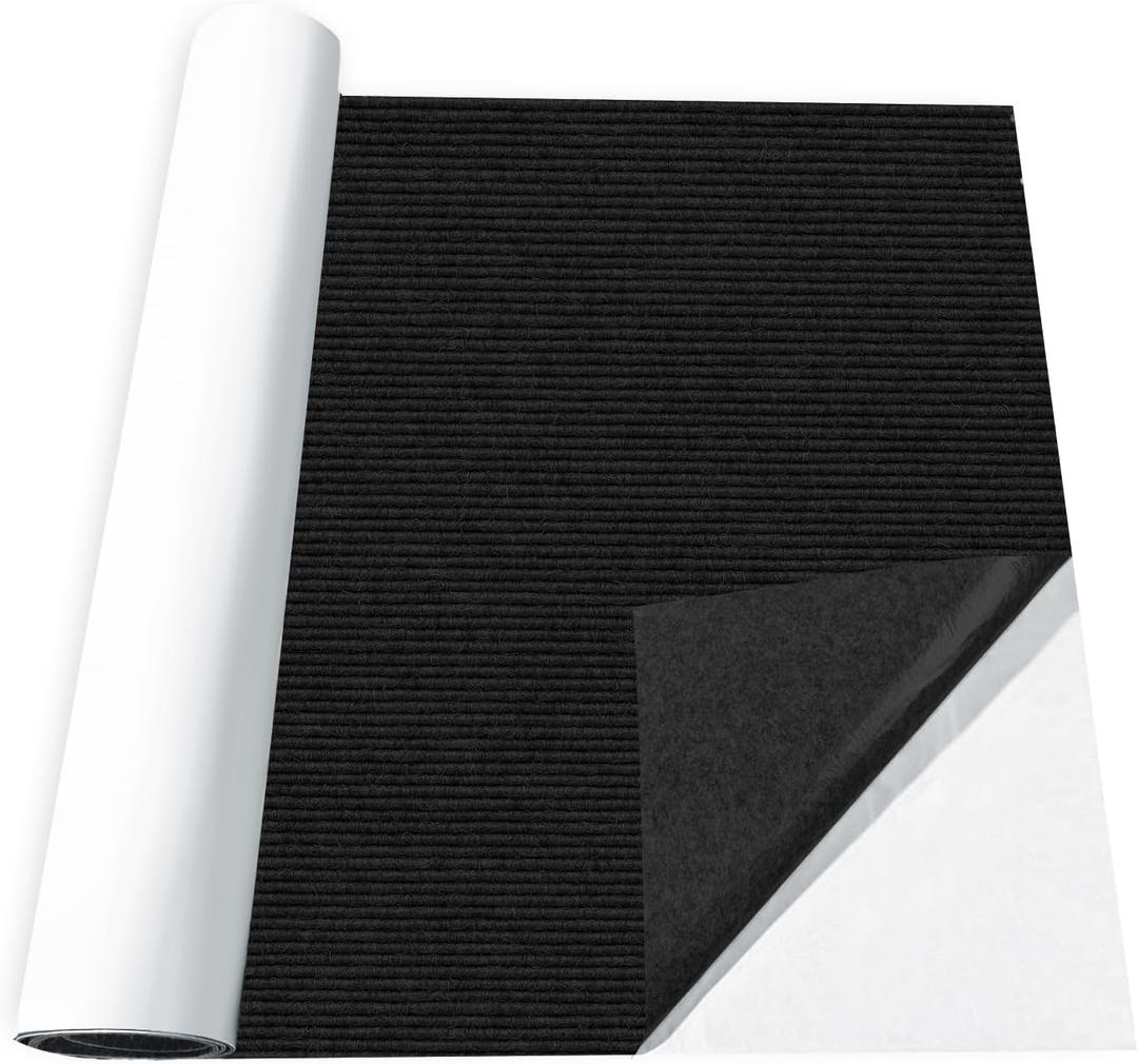 Marine Carpet 1.9 ft. x 7.8 ft Waterproof Carpet(Black)