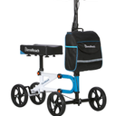 Knee Scooter，Knee Scooter for Adults for Foot Surgery，Steerable Knee Walker for Foot Injuries Compact Crutch Alternative with Dual Braking System (Blue)