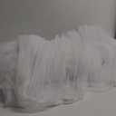Tulle White 108 Inch Wide Fabric By the Yard (F.E.)