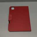 Antbox for iPad Pro 11 Inch Case M5 2025/M4 2024, Built-in Pencil Holder, Fully Supports Pencil Pro/USB-C, Auto Sleep/Wake Function Vegan Leather (Red)