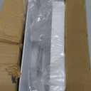 Hanging Folding Mini Trash Can for Kitchen Cabinet Door, Small Collapsible Garbage Bin Under Sink,Wall Mounted Waste Bin- Container Cabinet/Bedroom/Bathroom (3L)(White)